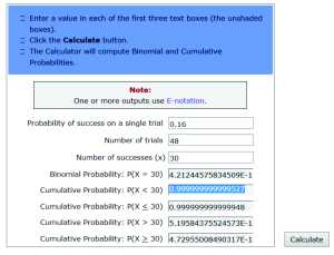 Binomial Calc